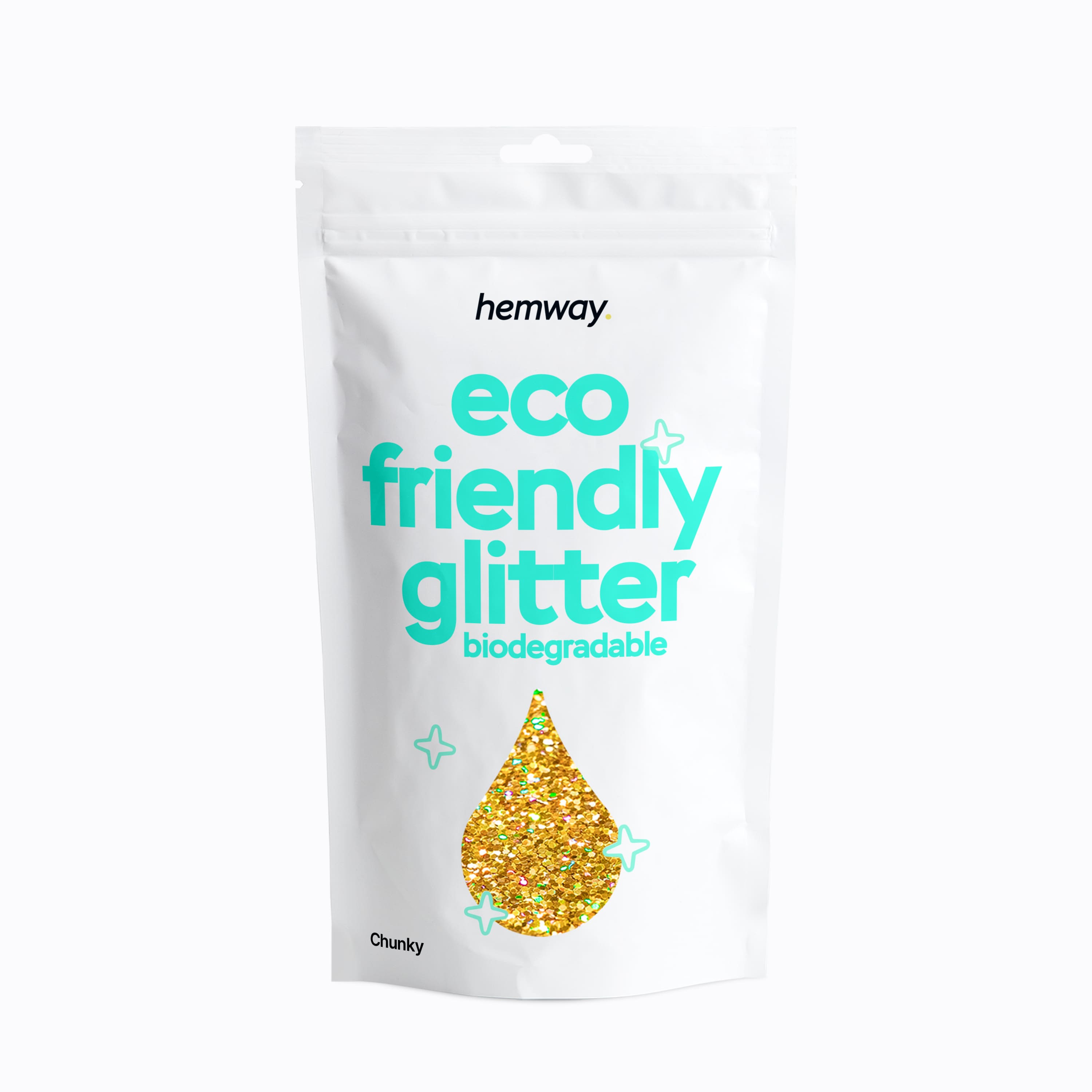Eco Friendly Glitter | Gold Holographic | Decoration, Arts & Crafts | Gold Holographic / Chunky / 100g / 3.5oz