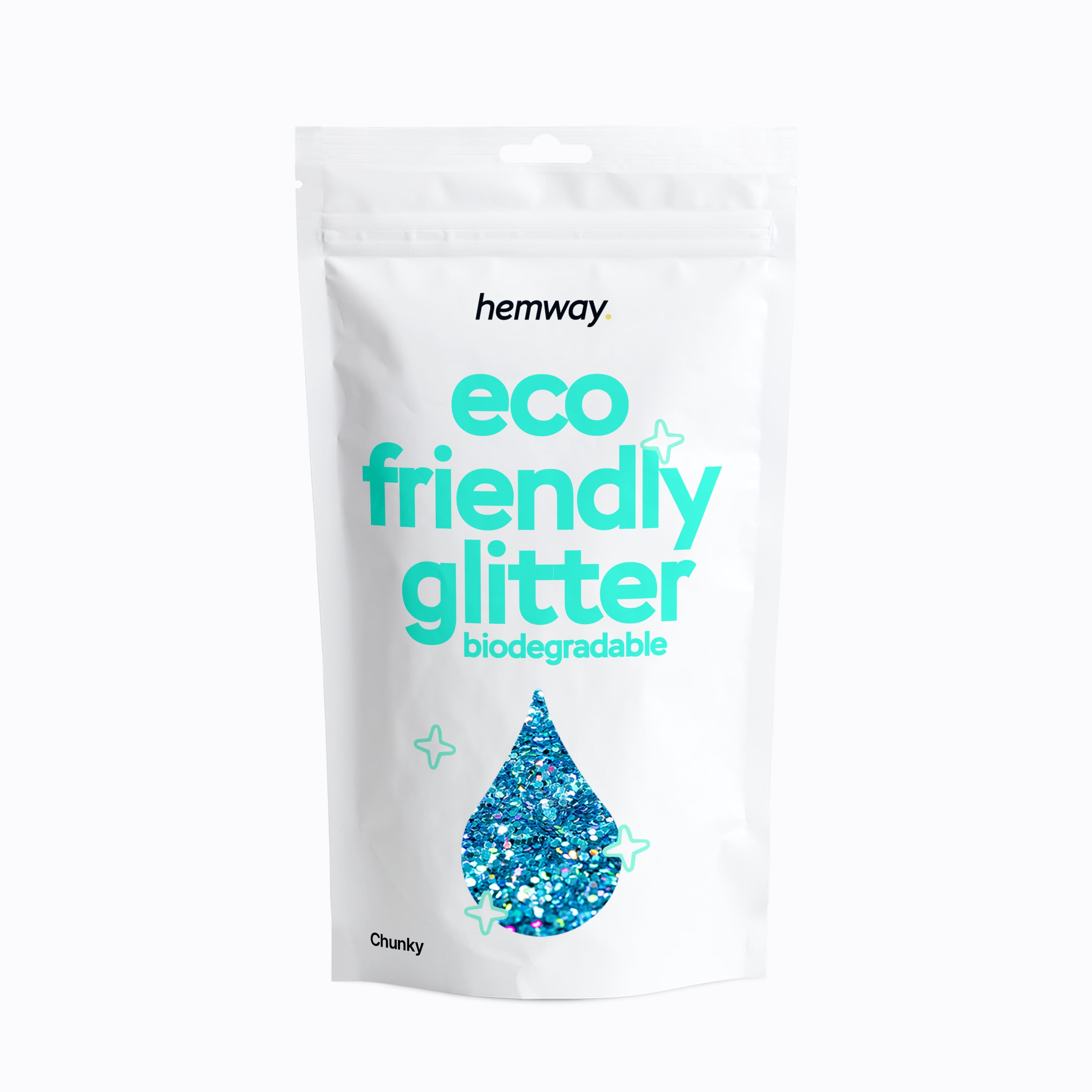 Eco Friendly Glitter | Ocean Blue Holographic | DIY, Arts & Crafts | Ocean Blue Holographic / Chunky / 100g / 3.5oz