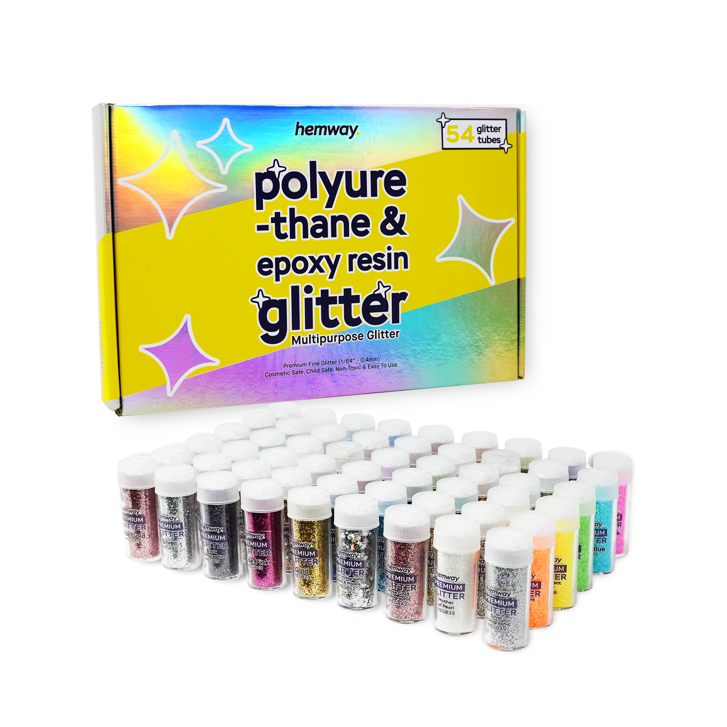 Hemway Ultra-Schein-Glitter Rose Gold Holographic – 1/8 Zoll, 3 Mm, 50g, Für Nägel & Kunst
