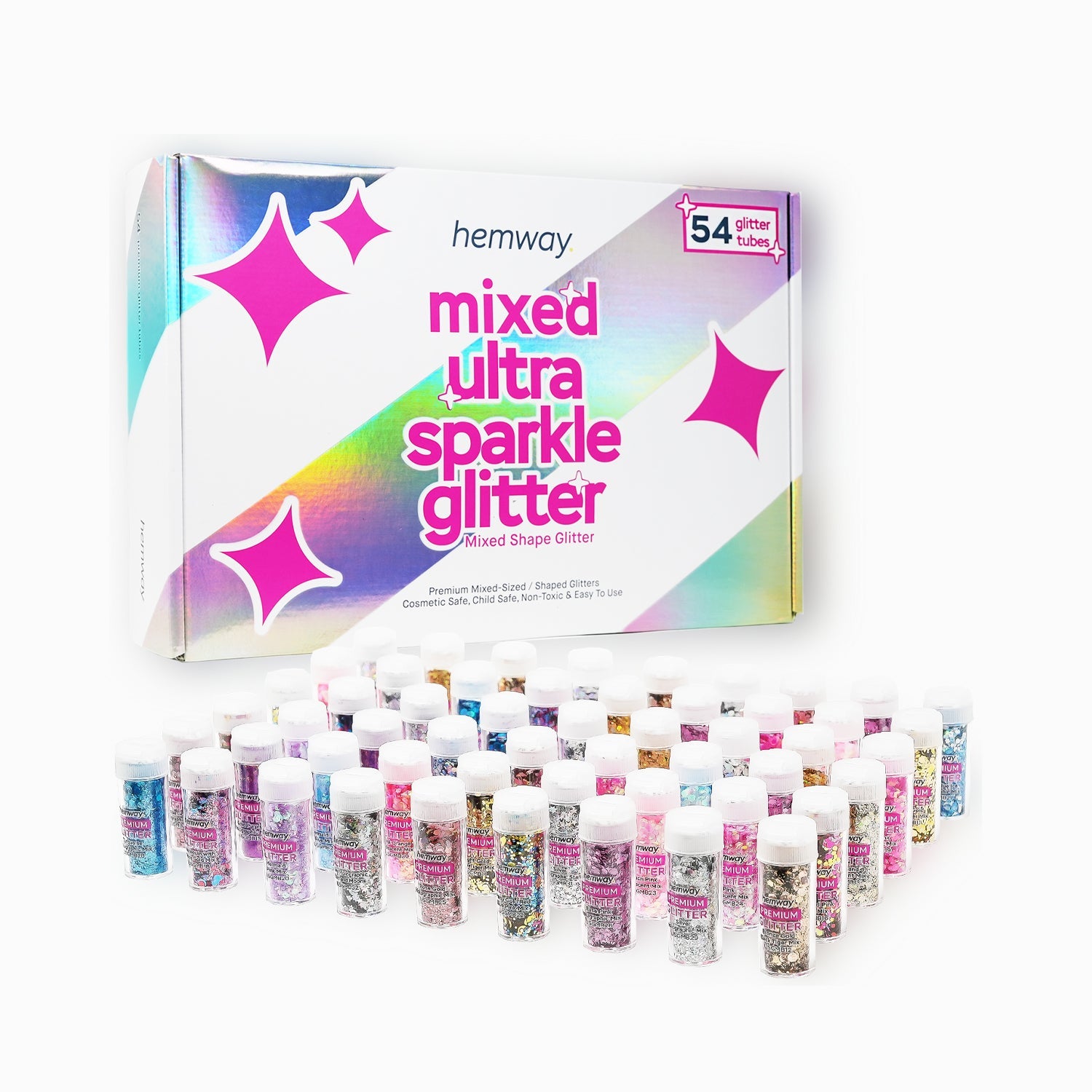 Hemway Chunky Glitzer 105g – Mixed Glitzerpuder Für Nail Art, Harz & Deko | Bright Gold Black Tiger